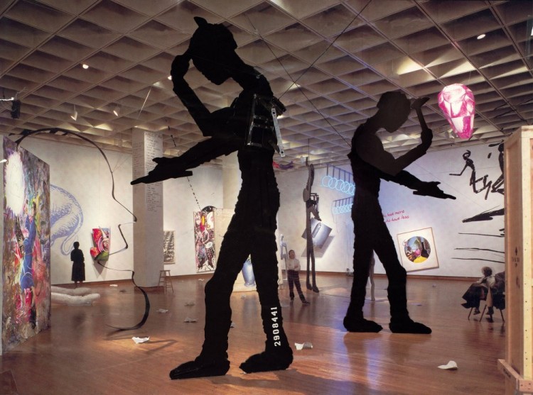 Jonathan Borofsky, "All is One," at the Philadelphia Museum of Art, 1984.